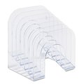 Rubbermaid Multifunctional Six-Tier Jumbo Incline Sorter, 6 Sect, Letter Size Files, 9.38"x10.5"x7.38", Clear 96600ROS